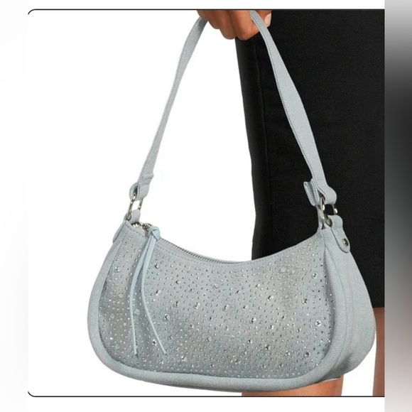 No Boundaries Women's Baguette Shoulder Bag with Crossbody Strap NWT - Picture 4 of 12